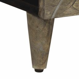 Berkfield Home Coffee Table Light Grey 80x50x40 cm Solid Wood Mango - Size: 80 x 50 x 40 cm - thumbnail 8