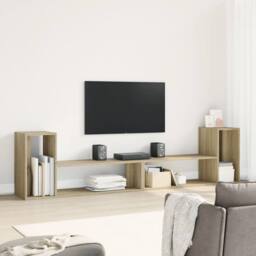 Berkfield Home TV Cabinets 2 pcs Sonoma Oak 100x30x50 cm Engineered Wood in Brown - Size: 100 x 30 x 50 cm - thumbnail 3