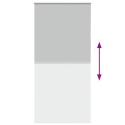Berkfield Home Roller Blind Blackout Off-White 50x130 cm Fabric Width 45.7 cm Po… in Grey - thumbnail 9