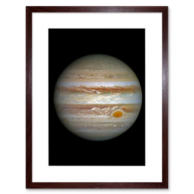Artery8 Wall Art Print Hubble Space Astronomy Jupiter WFC3/UVIS Largest Planet In Our Solar System Great Red Spot View Anticyclone & Colourful - image 1
