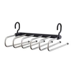 Kelvenix black Multi-Layer Foldable Rotating Clothes Rack - thumbnail 1