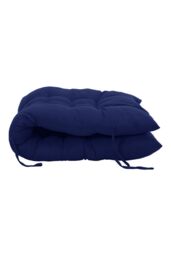 Living and Home 110cm x 40cm Thick Soft Comfortable Chaise Lounge Chair Cushion in Blue - Size: 110 cm x 40 cm - thumbnail 4