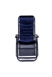 Living and Home 110cm x 40cm Thick Soft Comfortable Chaise Lounge Chair Cushion in Blue - Size: 110 cm x 40 cm - thumbnail 3