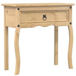 Berkfield Home Console Table Corona 73x35x73 cm Solid Wood Pine in Light Tan - Size: 73 x 35 x 73 cm