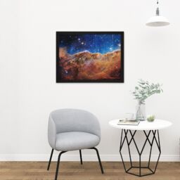 Artery8 Wall Art Print NASA James Webb Space Telescope Cosmic Cliffs in the Carina Nebula NGC 3372 NIRCam Image Large Framed Wall Décor Art - thumbnail 2