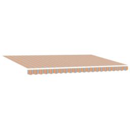 Berkfield Home Manual Retractable Awning Multicolour Stripe 500x300 cm in Beige - thumbnail 5