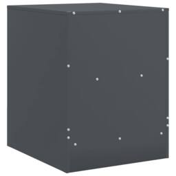 Berkfield Home Bedside Cabinet Anthracite 34.5x39x44 cm Steel in Charcoal - thumbnail 9