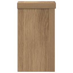 Berkfield Home Plant Stands 2 pcs Artisan Oak 10x10x18 cm Engineered Wood in Brown - Size: 10 x 10 x 18 cm - thumbnail 4