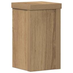 Berkfield Home Plant Stands 2 pcs Artisan Oak 10x10x18 cm Engineered Wood in Brown - Size: 10 x 10 x 18 cm - thumbnail 7