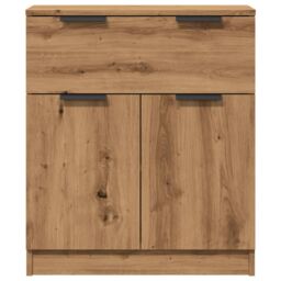 Berkfield Home Sideboard Artisan Oak 60x30x70 cm Engineered Wood in Brown - Size: 60 x 30 x 70 cm - thumbnail 4