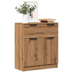 Berkfield Home Sideboard Artisan Oak 60x30x70 cm Engineered Wood in Brown - Size: 60 x 30 x 70 cm - thumbnail 1
