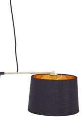 Orsina 2 Bulbs Pendant Light, Matte Black Industrial Ceiling Light With Adjustable Cord, Two Tone Inverted Shades - thumbnail 6