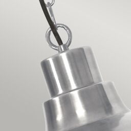 Netlighting Somerton 1 Light Outdoor Ceiling Chain Lantern Antique Nickel IP44 E27 in Grey - thumbnail 2