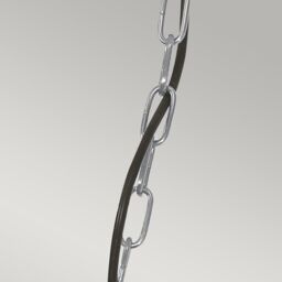 Netlighting Somerton 1 Light Outdoor Ceiling Chain Lantern Antique Nickel IP44 E27 in Grey - thumbnail 3