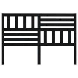 Berkfield Home Bed Headboard Black 166x4x100 cm Solid Wood Pine - Size: 166 x 4 x 100 cm - thumbnail 4