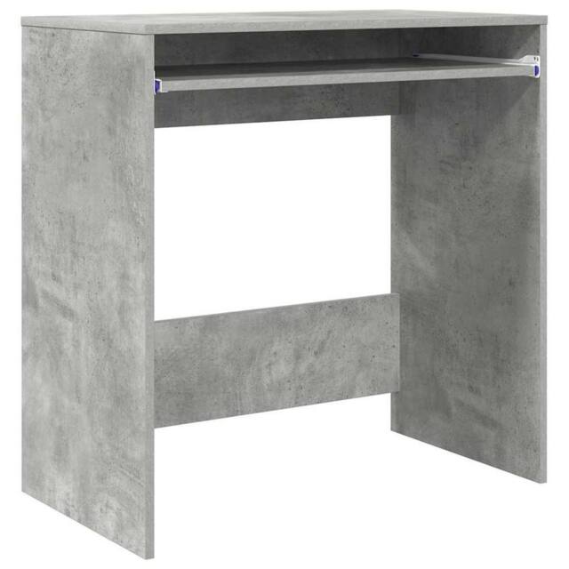 Berkfield Home Computer Desk Concrete grey Particle board Concrete Desk - image 1