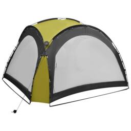 Berkfield Home Party Tent with LED & 4 Sidewalls 3.6x3.6x2.3 m Green - thumbnail 4