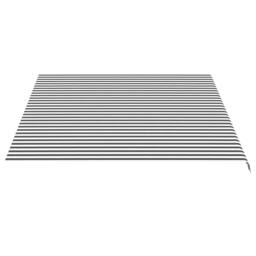 Berkfield Home Replacement Fabric for Awning Anthracite & White 4.5x3.5 m in Black - thumbnail 4