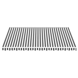 Berkfield Home Replacement Fabric for Awning Anthracite & White 4.5x3.5 m in Black - thumbnail 3