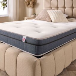 Aspire Natural Wool Bonnell Hybrid Tufted Mattress in White - Size: Small Double - thumbnail 3