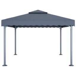 Berkfield Home Gazebo 400x300 cm Anthracite Aluminium in Dark Grey