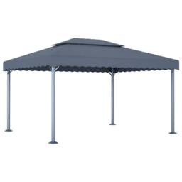 Berkfield Home Gazebo 400x300 cm Anthracite Aluminium in Dark Grey - thumbnail 2