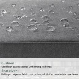 FENCHILIN Garden Corner Sofa Set Rattan Sofa with Table 2 Stools Patio Furniture in Grey - thumbnail 6