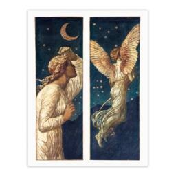 Artery8 Edward Burne Jones Framed Wall Art Cupid Flying Away From Psyche in Blue - Size: A4 - thumbnail 3