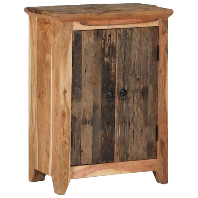 Berkfield Home Sideboard 55x33x75 cm Solid Wood Acacia & Reclaimed in Brown - Size: 55 x 33 x 75 cm - image 1