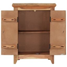 Berkfield Home Sideboard 55x33x75 cm Solid Wood Acacia & Reclaimed in Brown - Size: 55 x 33 x 75 cm - thumbnail 4