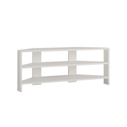 Decortie Thales' Corner TV Unit Modern Multimedia Centre 110cm in White - Size: 1 Pack - thumbnail 2