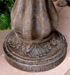 Primrose Antique Effect Water Feature Fountain Zuvan 2 Tier Outdoor 100cm in Stone - thumbnail 4