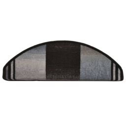 Berkfield Home Self-adhesive Stair Mats 15 pcs Black & Grey 65x21x4 cm - Size: Medium - thumbnail 5