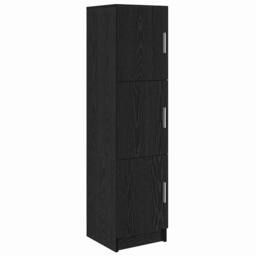 Berkfield Home Black Oak Sideboard Black Oak MDF & Wood Veneer Medium - thumbnail 1