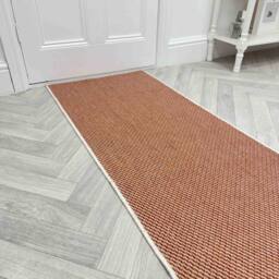runrug Carpet Runner Rug - Indoor/Outdoor, Reversible, 2mm - 'Coastal' in Terracotta - Size: 70 cm x 420 cm - thumbnail 1