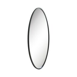 "MirrorOutlet Black Metal Framed Oval Garden Wall Mirror 71"" X 39"" (180 x 100CM) - Size: 1 Pack" - thumbnail 6