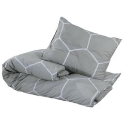 Berkfield Home Duvet Cover Set Grey 200x200 cm Cotton - thumbnail 3