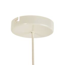 First Choice Lighting Set of 2 Oberon - Antique Brass Pendant Lights with White Shade in Cream - thumbnail 3