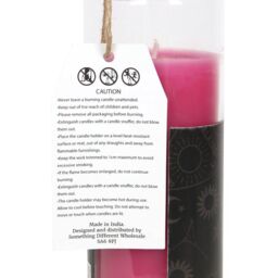 Something Different Magic Spell Friendship Floral Candle in Pink - thumbnail 2