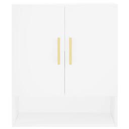 Berkfield Home Wall Cabinet White 60x31x70 cm Engineered Wood - Size: 60 x 31 x 70 cm - thumbnail 5