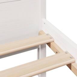 Berkfield Home Decorative Bed Frame without Mattress White 135x190 cm Double Sol - thumbnail 7