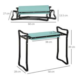 Kelvenix Garden Kneeler 2 In 1 Ergonomic Design Knee Pad in Teal - Size: 0.5m x 1m - thumbnail 2