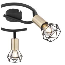 Netlighting Xara I Ceiling Spotlight Clusters Black Gold 3x E14 - thumbnail 3