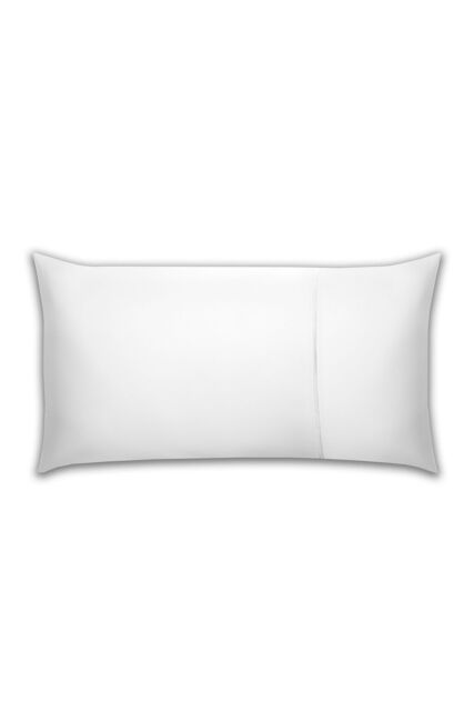 Belledorm Pima Cotton Sateen 450 Thread Count Bolster Pillowcase in White - Size: Single - image 1