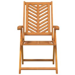 Berkfield Home Reclining Garden Chairs 8 pcs Solid Wood Acacia - thumbnail 5