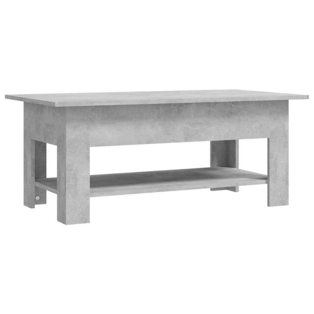 Berkfield Home Coffee Table Concrete Grey 102x55x42 cm Engineered Wood - Size: 102 x 55 x 42 cm - image 1
