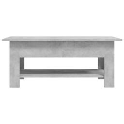 Berkfield Home Coffee Table Concrete Grey 102x55x42 cm Engineered Wood - Size: 102 x 55 x 42 cm - thumbnail 3