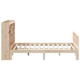 Berkfield Home Bookcase Bed without Mattress 180x200 cm Super King Solid Wood Pine in Light Brown - thumbnail 5