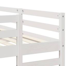 Berkfield Home Triple Bunk Bed Frame White 140 x 200 cm Solid Pine Wood - thumbnail 7