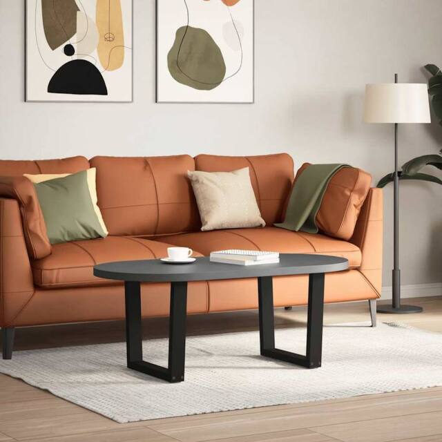 Berkfield Home Dining Table Legs V-Shape 2 pcs Black 60x(42-43.3) cm Steel - image 1